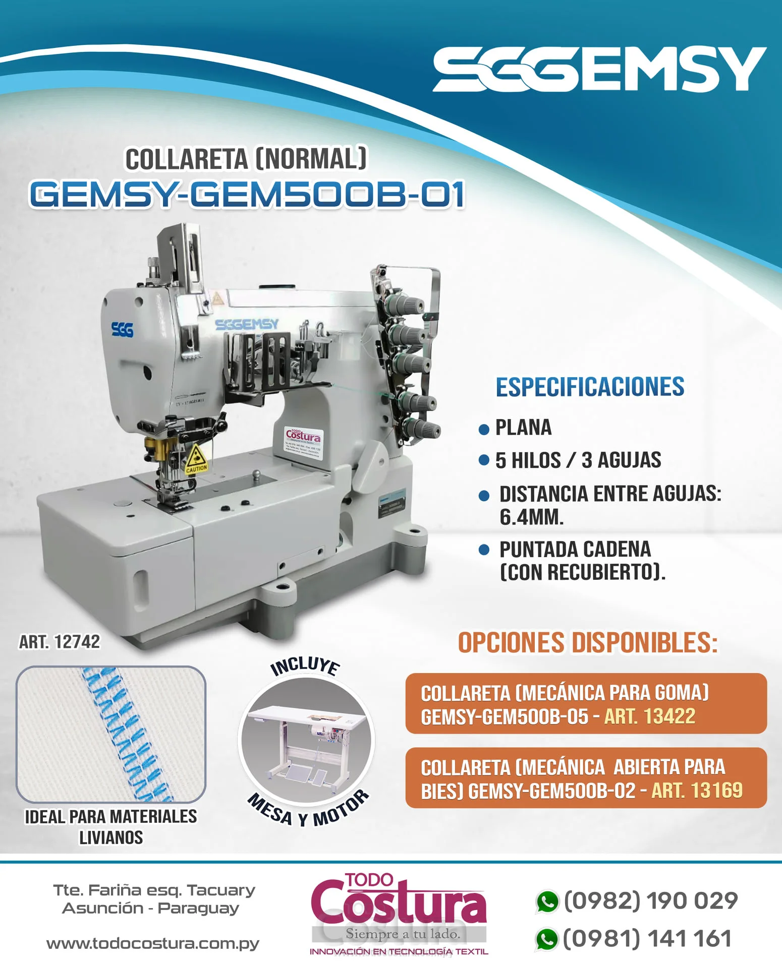 COLLARETA (NORMAL) GEMSY-GEM500B-01