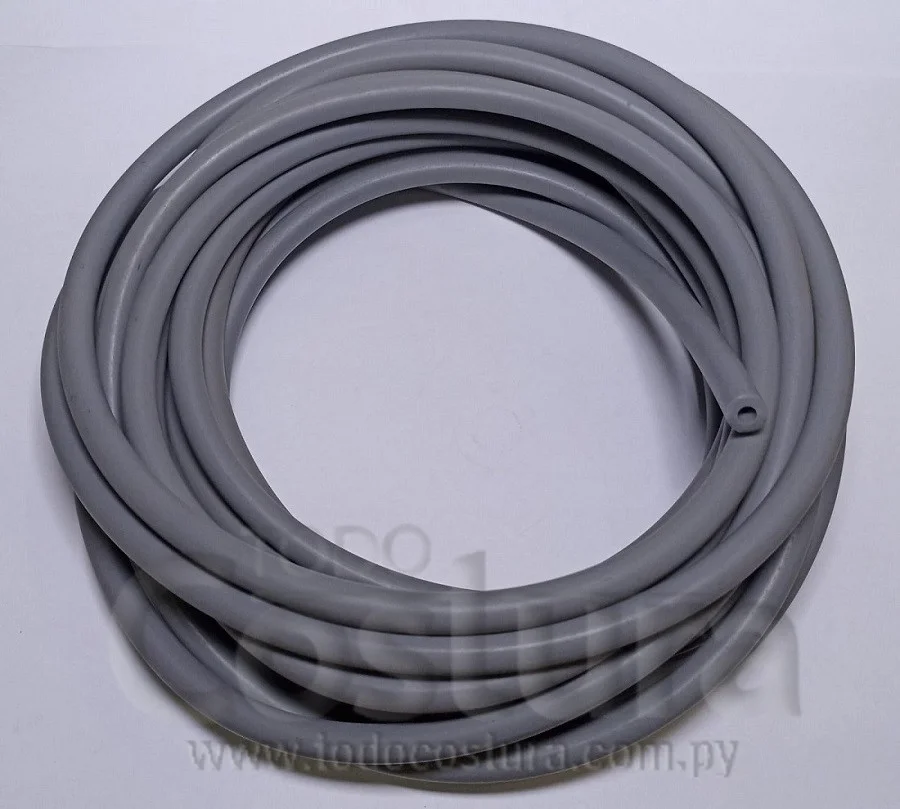 MANGUERA SILICONA 7 X 3 MM GRIS  P/ PLANCHA BLANCAPRESS PROF-PCV