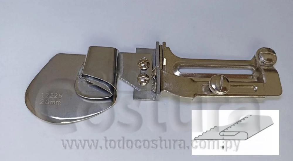 DOBLADILLADOR P/ CAMISA (2CM) RECTA INDUSTRIAL