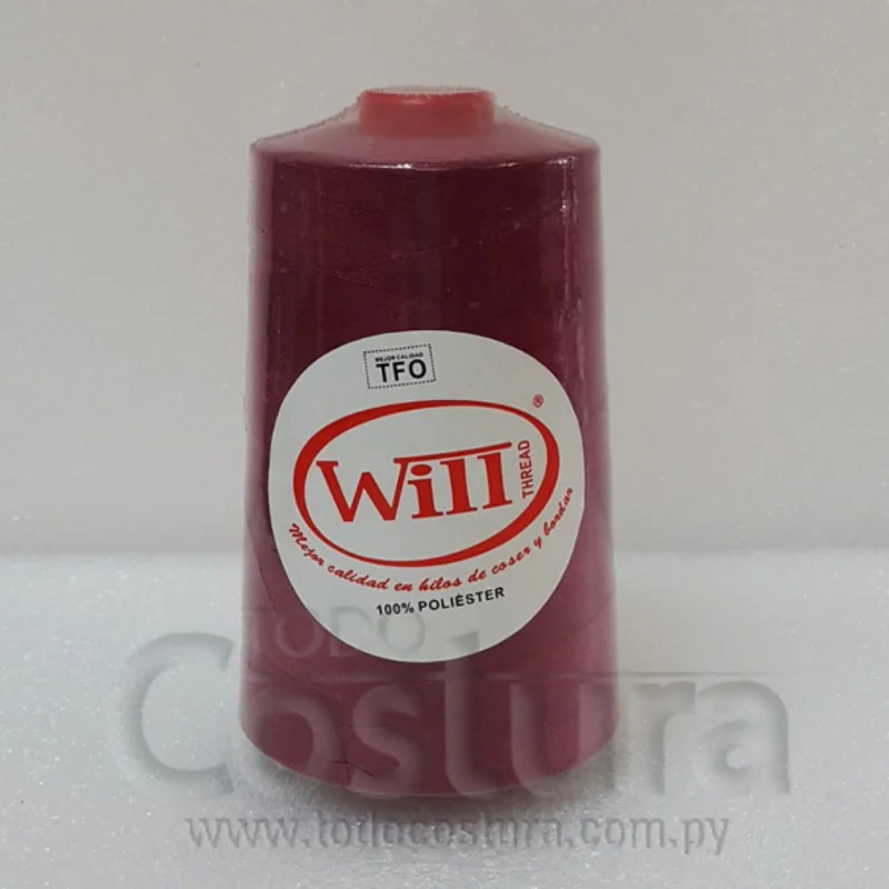 HILO DE COSER WILL (120 - CARMIN - 5000Y) 40/2 -TFO