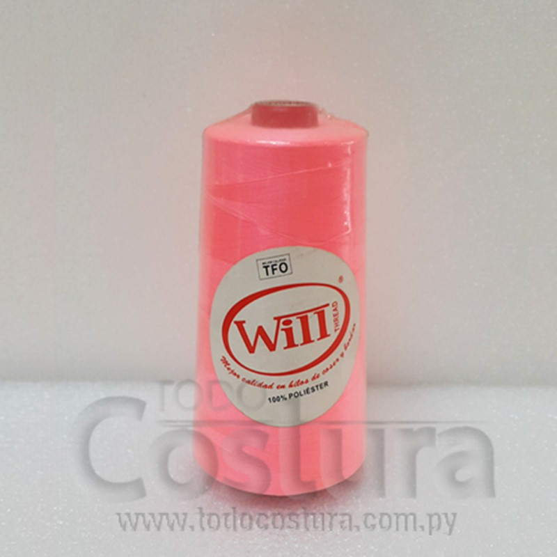 HILO DE COSER WILL (104 - ROSA FLUOR - 2500Y) 40/2 -TFO