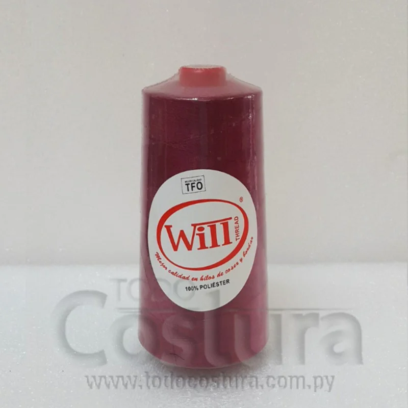 HILO DE COSER WILL (120 - CARMIN - 2500Y) 40/2 -TFO
