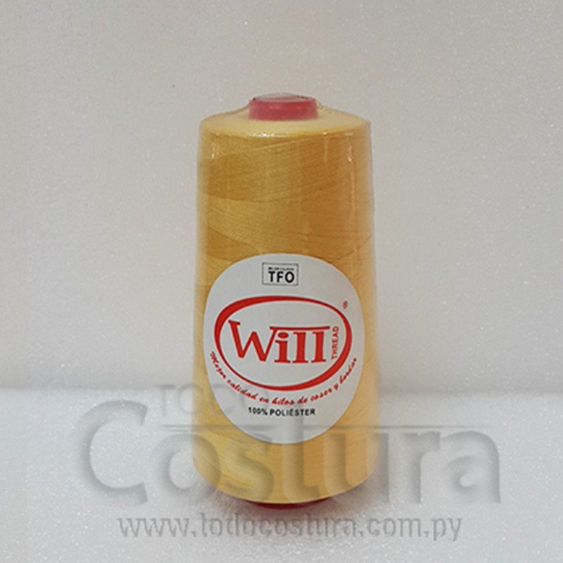 HILO DE COSER WILL (138 - AMARILLO - 2500Y) 40/2 -TFO