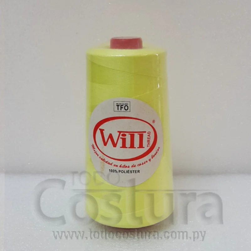 HILO DE COSER WILL (378 - AMARILLO CLARO - 2500Y) 40/2 -TFO