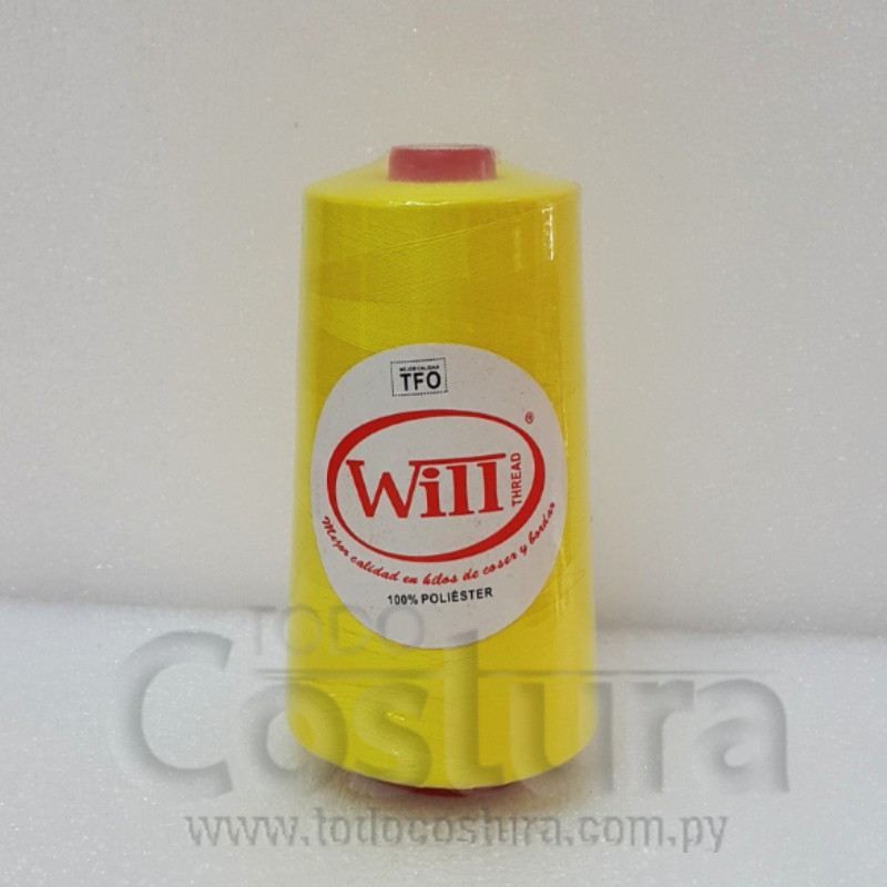 HILO DE COSER WILL (384 - AMARILLO - 2500Y) 40/2 -TFO