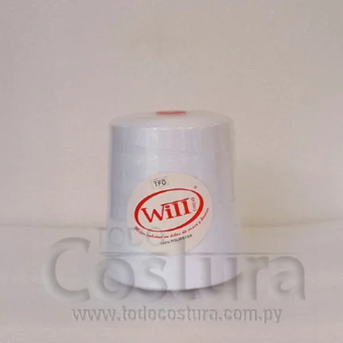 HILO DE COSER WILL P/ JEANS (301 - BLANCO - 5000Y) 20/3