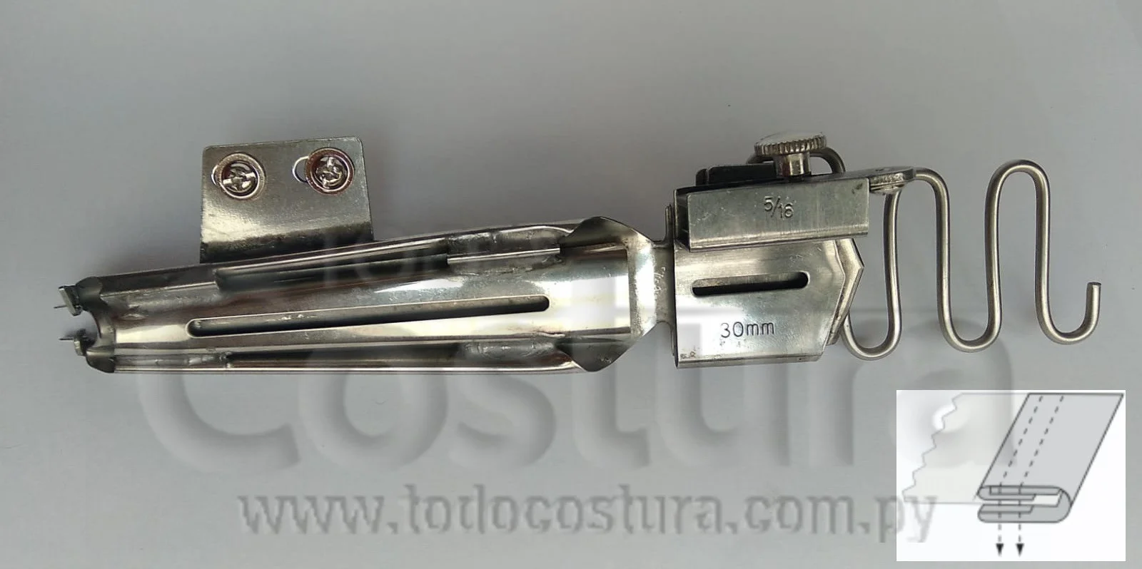 DOBLADILLADOR CON ELASTICO (3,0 - DD) COLLARETA ABIERTA