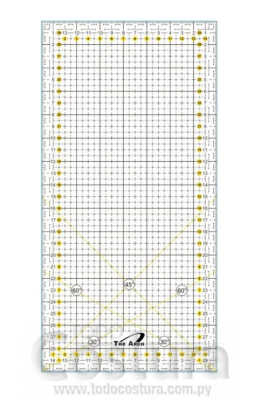 REGLA QUILTING 15X30CM