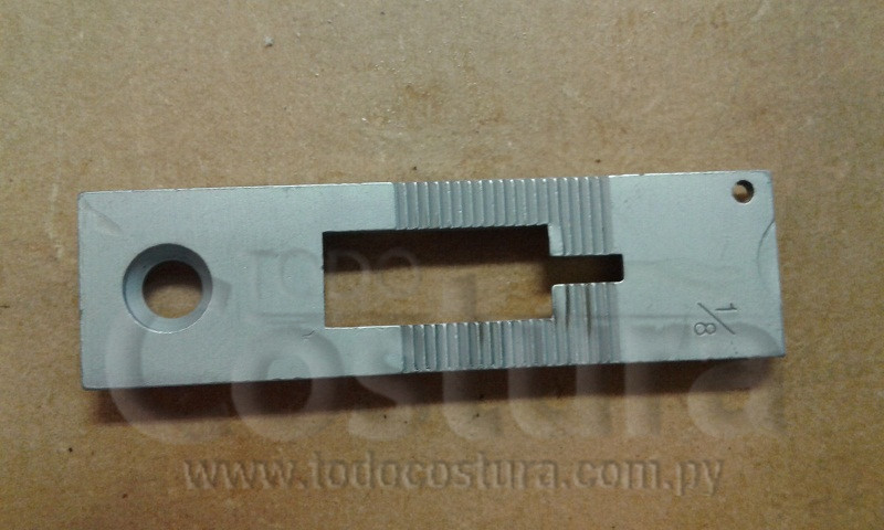 CHAPA DIENTE (1/8 - LIVIANO) DOBLE AGUJA SIRUBA T828-042-032ML