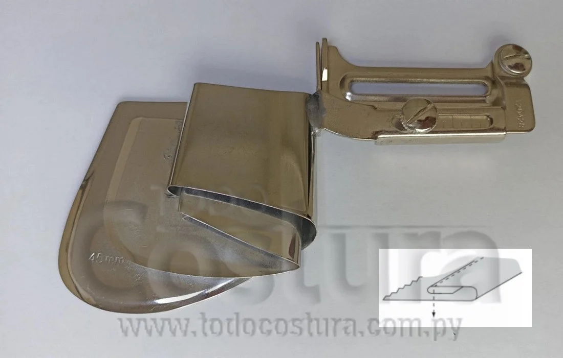 DOBLADILLADOR P/ CAMISA (4,5CM) RECTA INDUSTRIAL
