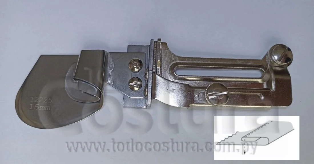 DOBLADILLADOR P/ CAMISA (1,5CM) RECTA INDUSTRIAL