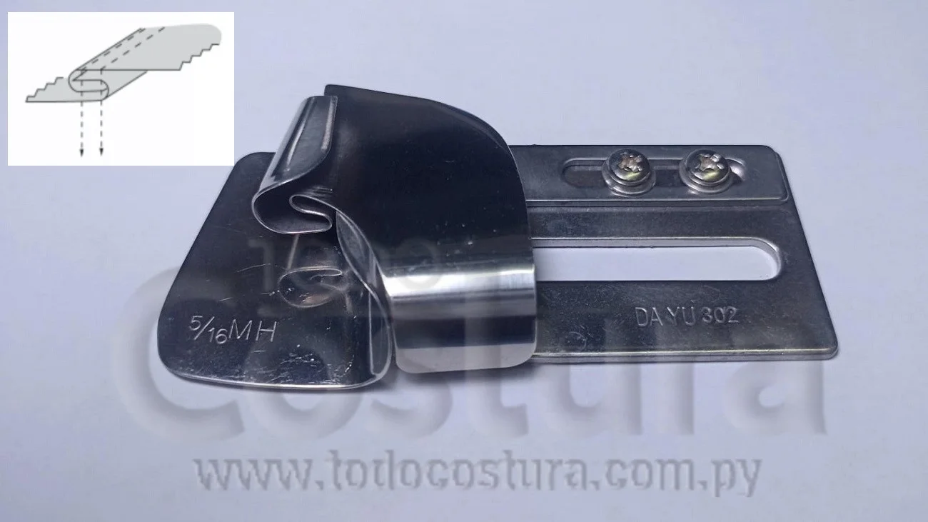 DOBLADILLADOR PARA CAMISA (5/16MH) RECTA CADENETA SIRUBA L382-78