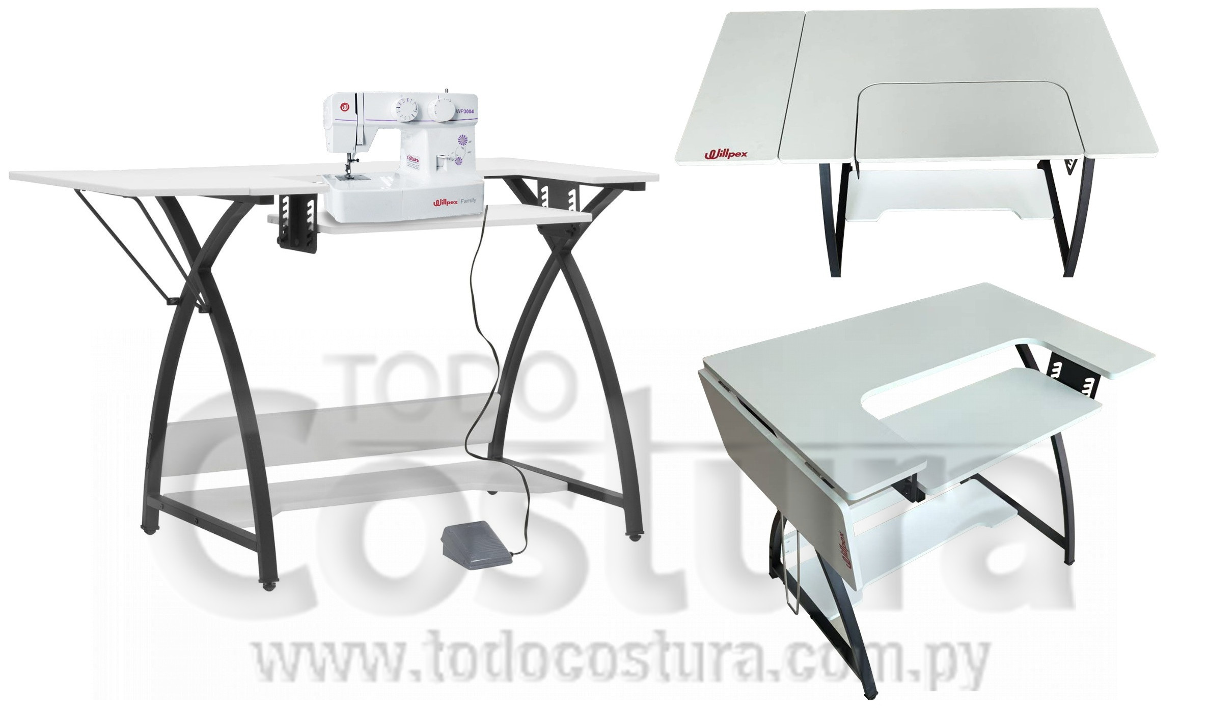 MESA Y ESTANTE PARA MAQUINA FAMILIAR