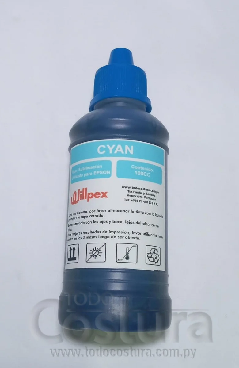 TINTA SUBLIMACION  (CYAN - 100ML) PARA IMPRESORA EPSON
