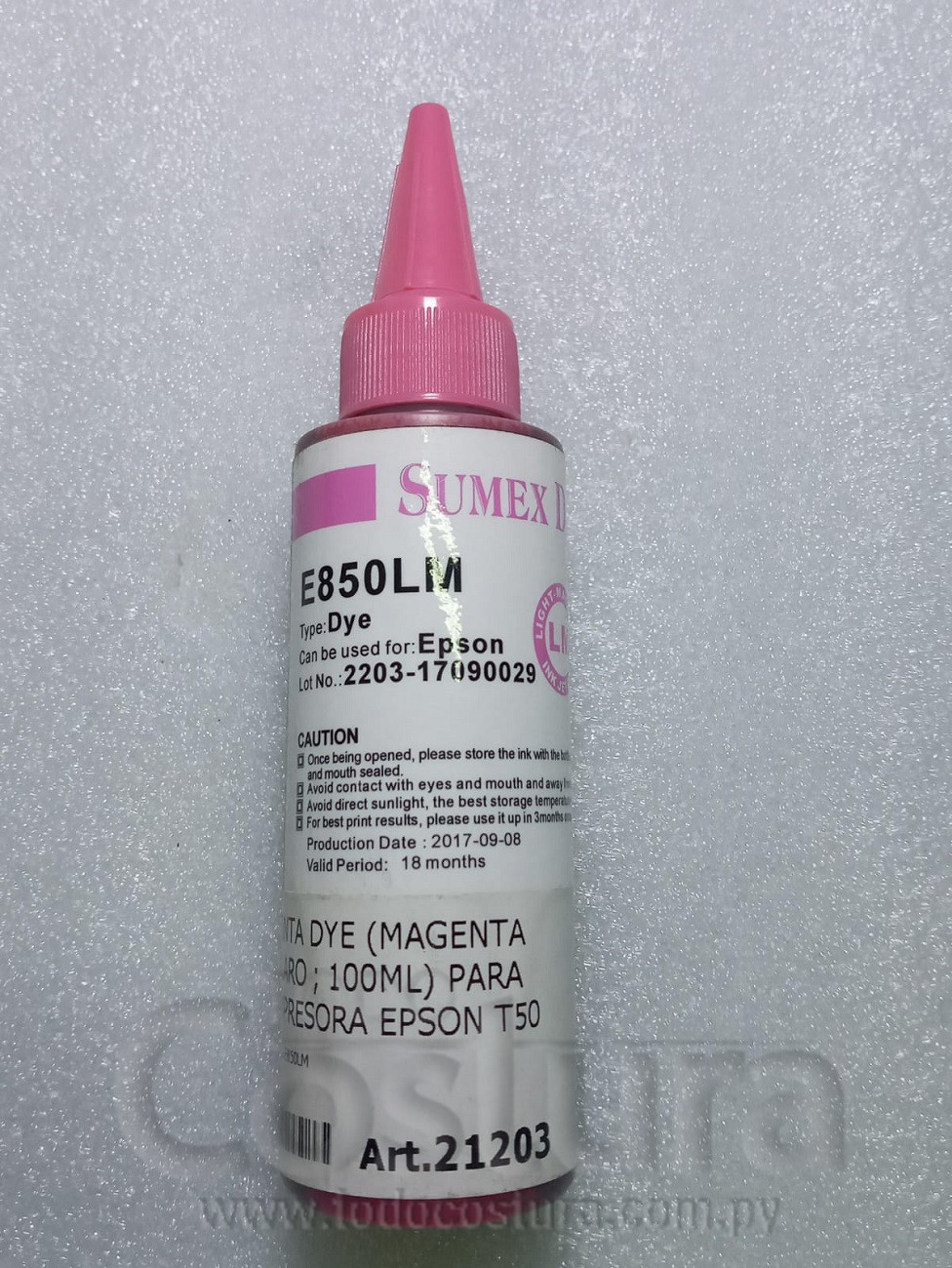 TINTA DYE (MAGENTA CLARO - 65ML) IMPRESORA EPSON