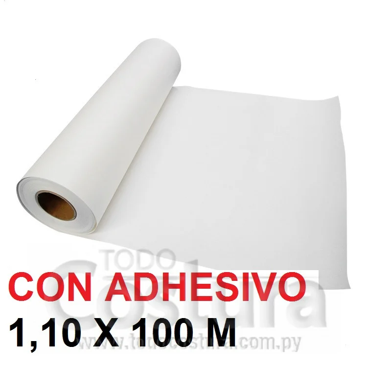 PAPEL SUBLIMACION (1.118 X 100M - 100 GRAMOS) CON ADHESIVO