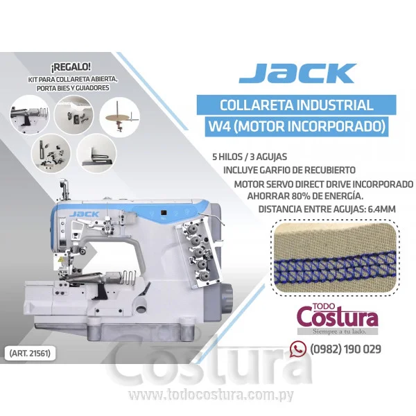 COLLARETA (NORMAL) JACK W4-D-01/02/03/08×364/F/H (MOTOR INCORPORADO)
