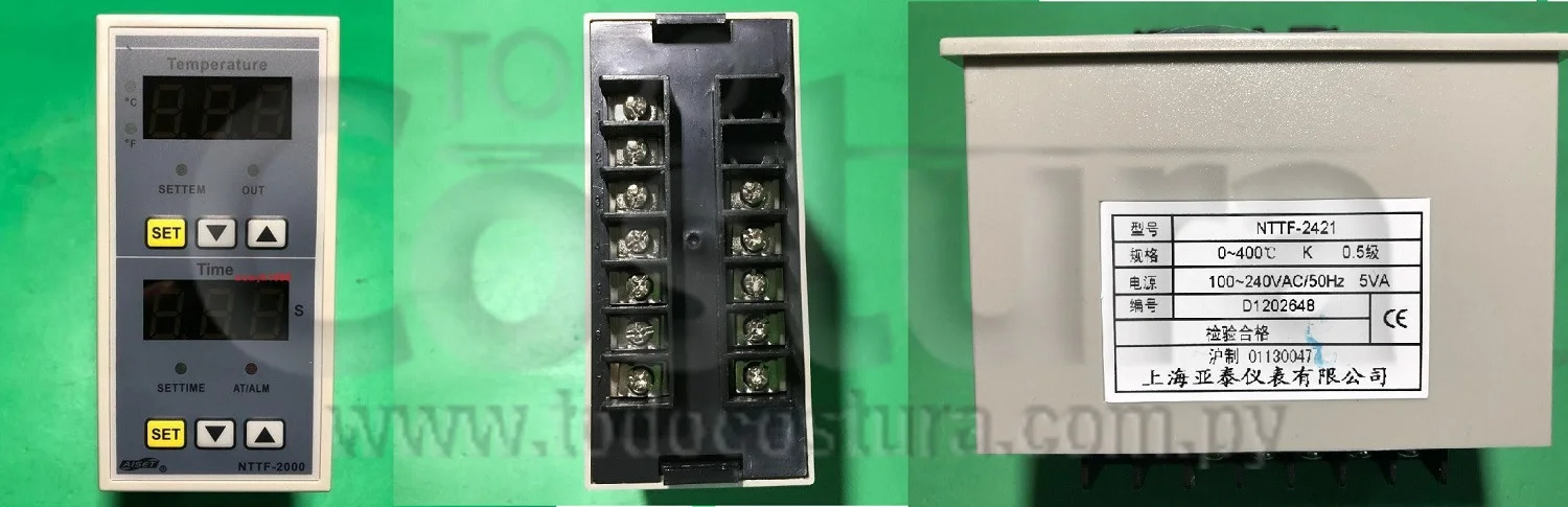 PANEL REGULADOR DE TEMPERATURA Y TIEMPO TRANSFER DOBLE BANDEJA WILLPEX JRSU01