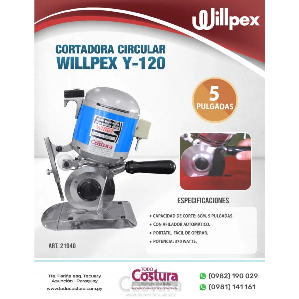 CORTADORA CIRCULAR WILLPEX DE 5 PULG. Y-120