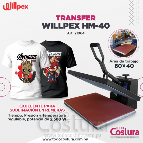 TRANSFER WILLPEX (60X40 CM) HM-40 / TM12146