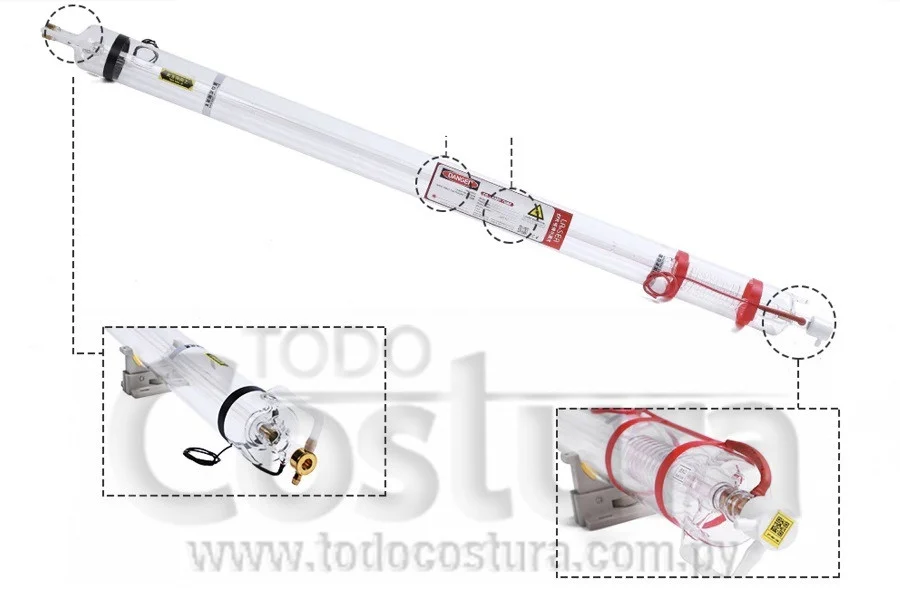 TUBO LASER (100W) GRABADORA LASER WILLPEX 6090/1390