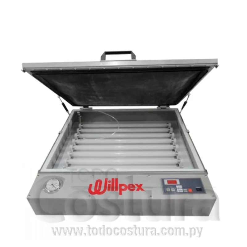 MAQUINA REVELADORA (UV - CON SUCCION - 50X60 CM) PARA SERIGRAFIA WILLPEX MD5060
