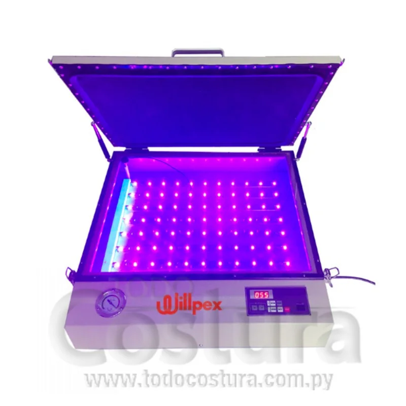 MAQUINA REVELADORA (LED - CON SUCCION - 50X60 CM) PARA SERIGRAFIA WILLPEX MD5060