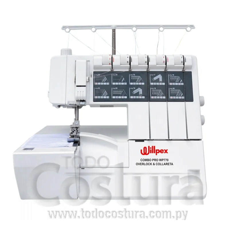COLLARETA (4 HILOS) Y OVERLOCK (5 HILOS) FAMILIAR WILLPEX COMBO PRO WP770