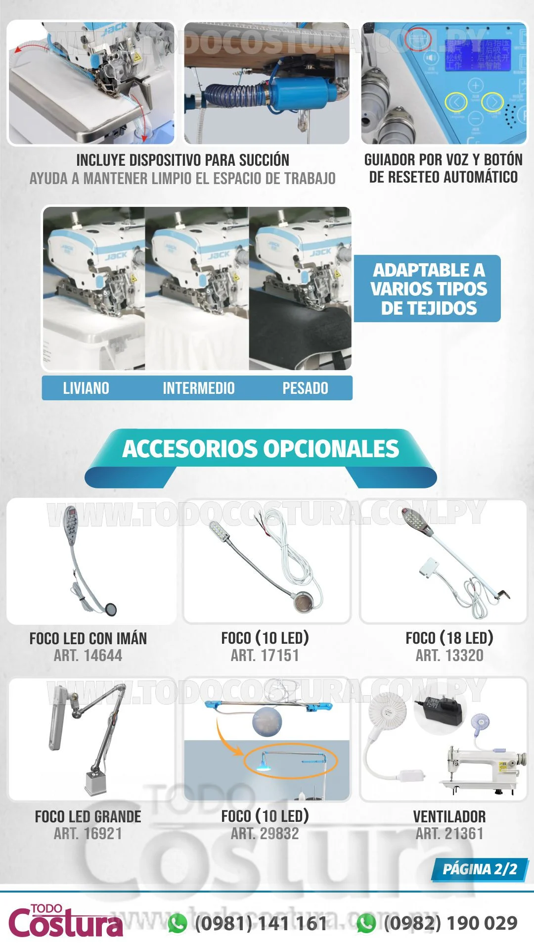 OVERLOCK CON ATRAQUE (ELECTRONICA - 4 HILOS) JACK C5S-4-83/323/BK (MOTOR INCORPORADO)