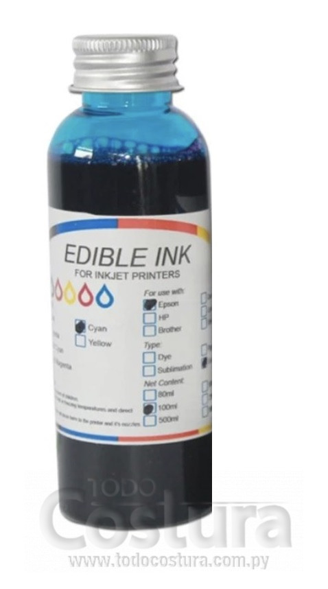 TINTA COMESTIBLE (CYAN - 100ML) WILLPEX