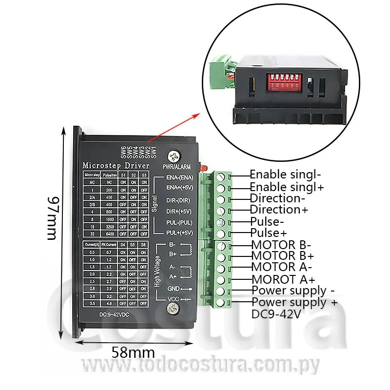 PLACA DRIVER IMPRESORA TEXTIL WILLPEX DTG-F3050 / UV A2850 / LASER 6090