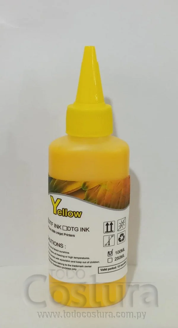 TINTA PIGMENTADA (AMARILLO - 100ML) PARA IMPRESORA DTF
