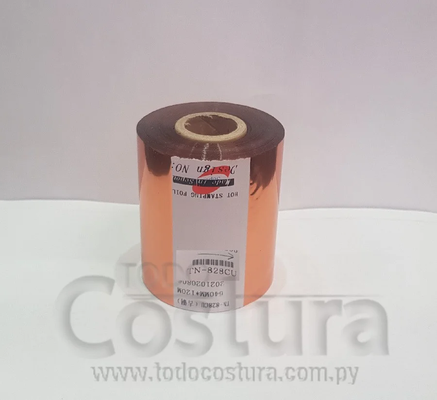 ETIQUETA FOIL BRONCE (8CM X 120 METROS) P/ TRANSFER WILLPEX