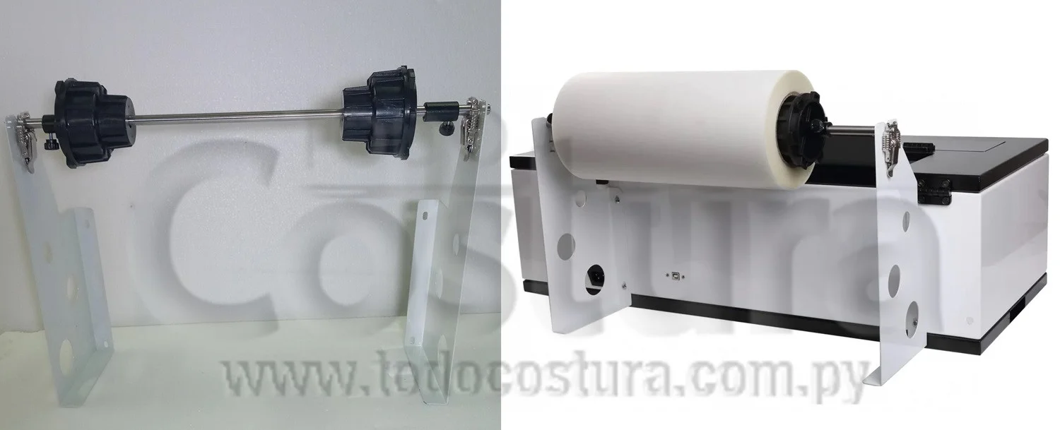 SOPORTE PORTA ROLLO DE PAPEL P/ IMPRESORA DTF WILLPEX 1390 / L1800
