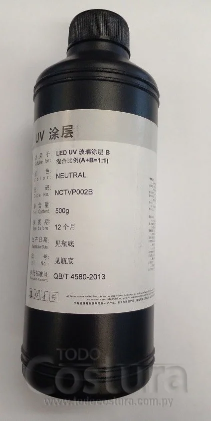 LIQUIDO COATING PARA VIDRIOS (500 ML) PARA IMPRESORA UV WILLPEX 3250 UV