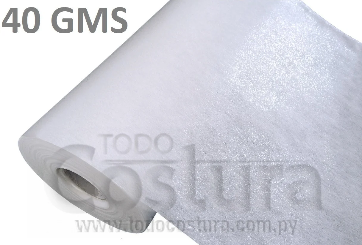 ENTRETELA J1040SF (FUSIONABLE - 40+12 GRAMOS - BLANCO ) (100 METROS X 1 METRO) X ROLLO