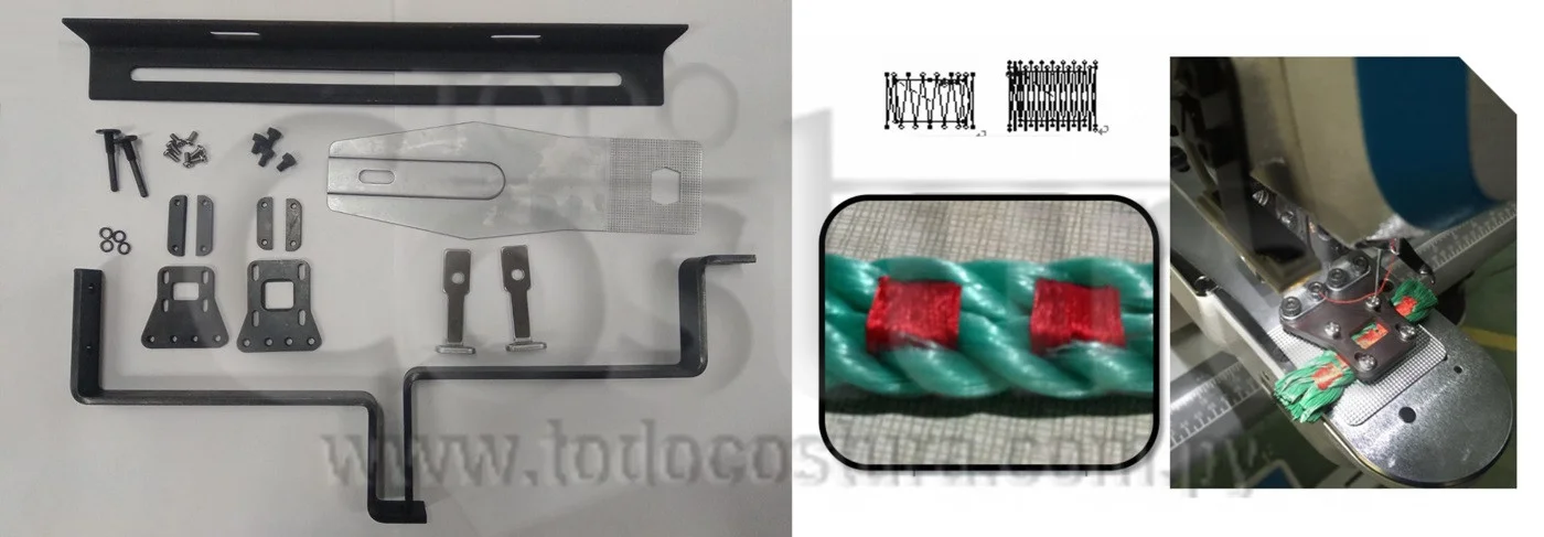 KIT COMPLETO PARA COSTURA REFUERZO DE CUERDA RED DE PESCAR ATRACADORA JACK JK-T1900G