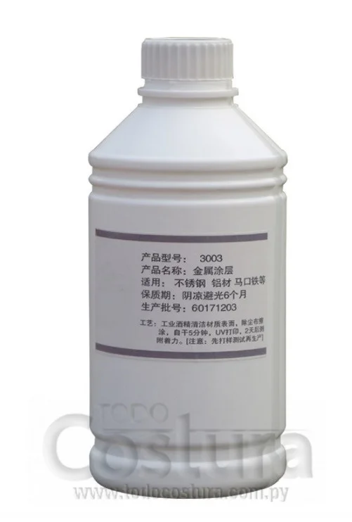 LIQUIDO COATING PARA ACERO INOXIDABLE (1 LITRO) PARA IMPRESORA UV WILLPEX 3250 UV