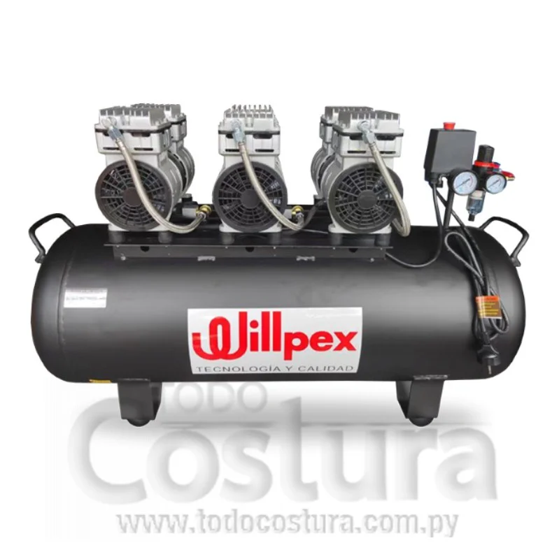 COMPRESOR SILENCIOSO (100 LITROS - 3 CABEZALES 750W) WILLLPEX GDG100