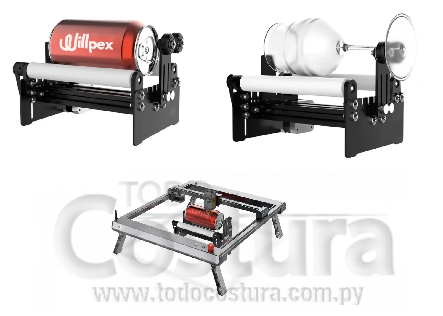 EJE ROTATIVO (STANDARD) GRABADORA LASER A DIODO WILLPEX OLM3 / ALPHA