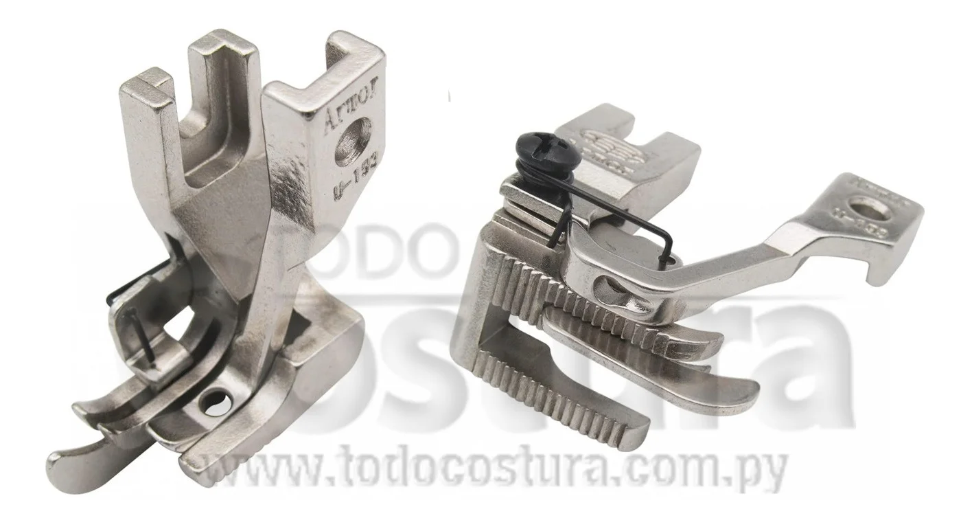 PRENSATELA (CON GUIA 1/8 - IZQUIERDO) RECTA DOBLE ARRASTRE MITSUBISHI DY-350 / JACK H2 (SET)