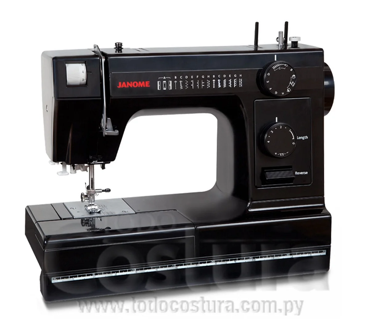 MAQUINA DE COSER FAMILIAR HEAVY DUTY JANOME HD1000BE