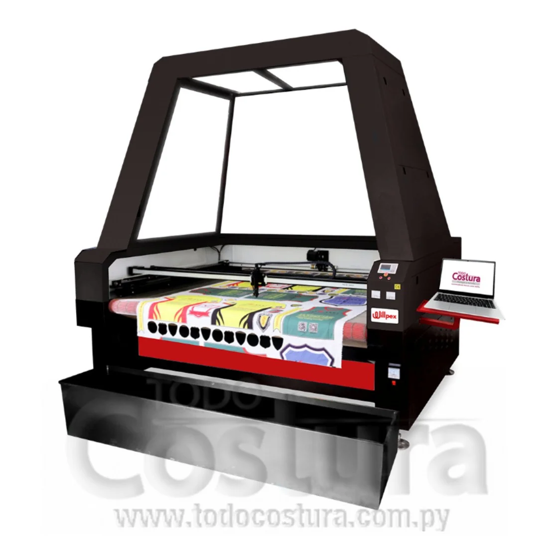 GRABADORA LASER (180X130CM - 100W - CON ARRASTRE AUTOMATICO Y CAMARA CCD) WILLPEX 1813