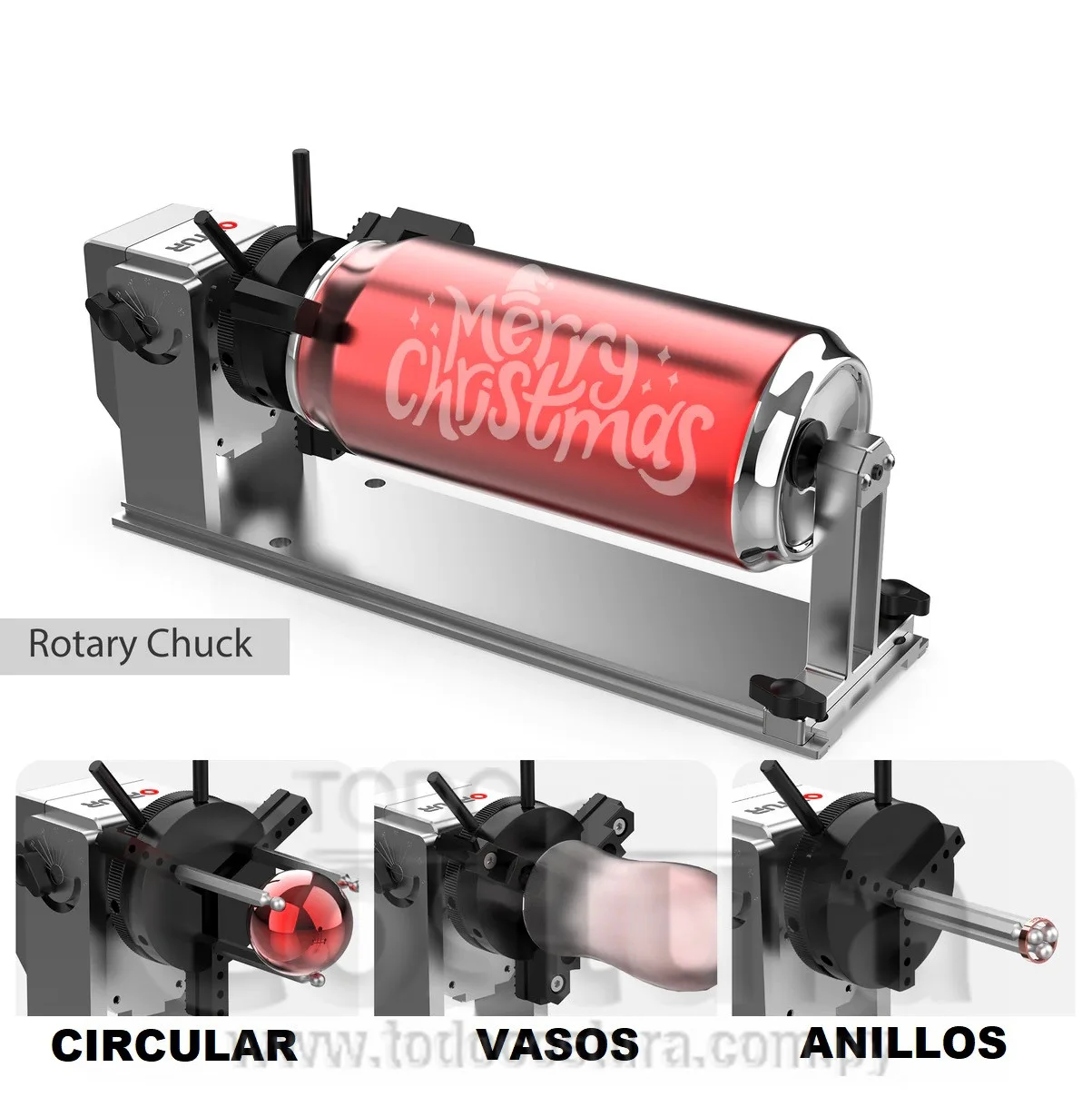 EJE ROTATIVO (PROFESIONAL) GRABADORA LASER A DIODO WILLPEX OLM3 / ALPHA