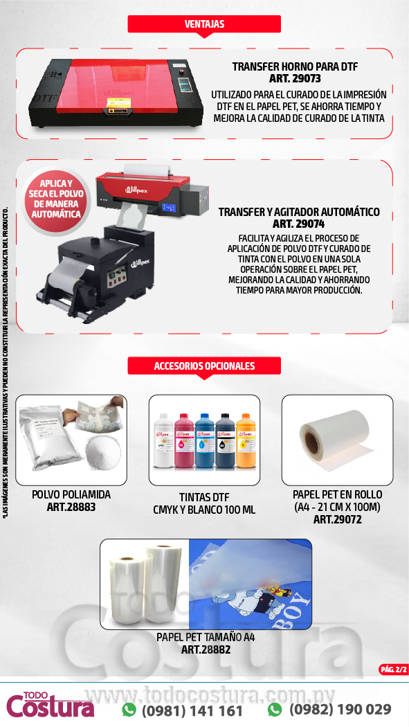 IMPRESORA DTF PROFESIONAL (A3) WILLPEX WP-1390-2