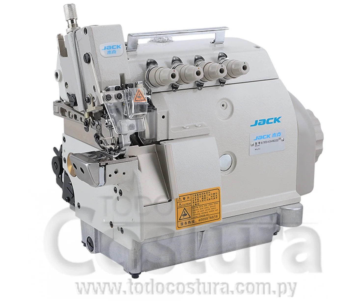 OVERLOCK (4 HILOS - CILINDRICA) JACK JK-797DI-4-514-M03/333 (MOTOR INCORPORADO)