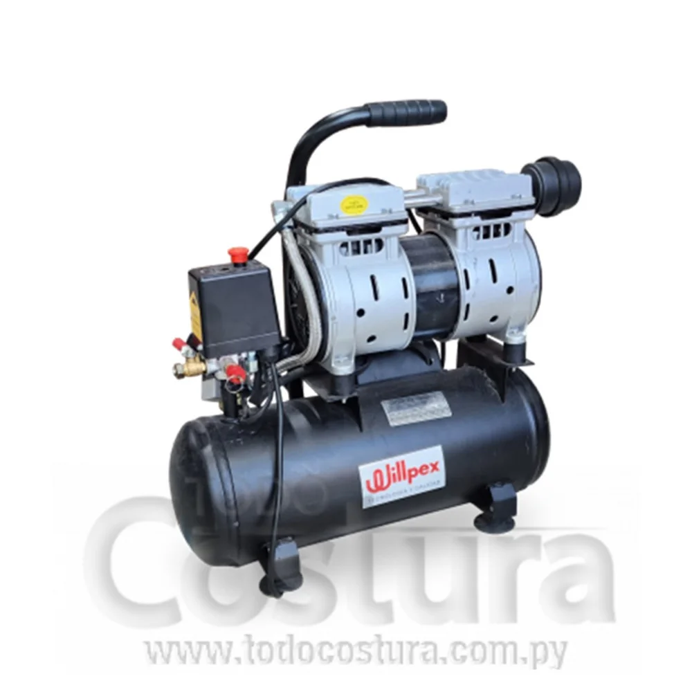 COMPRESOR SILENCIOSO (12 LITROS - 1 CABEZAL 480W) WILLLPEX GDG12