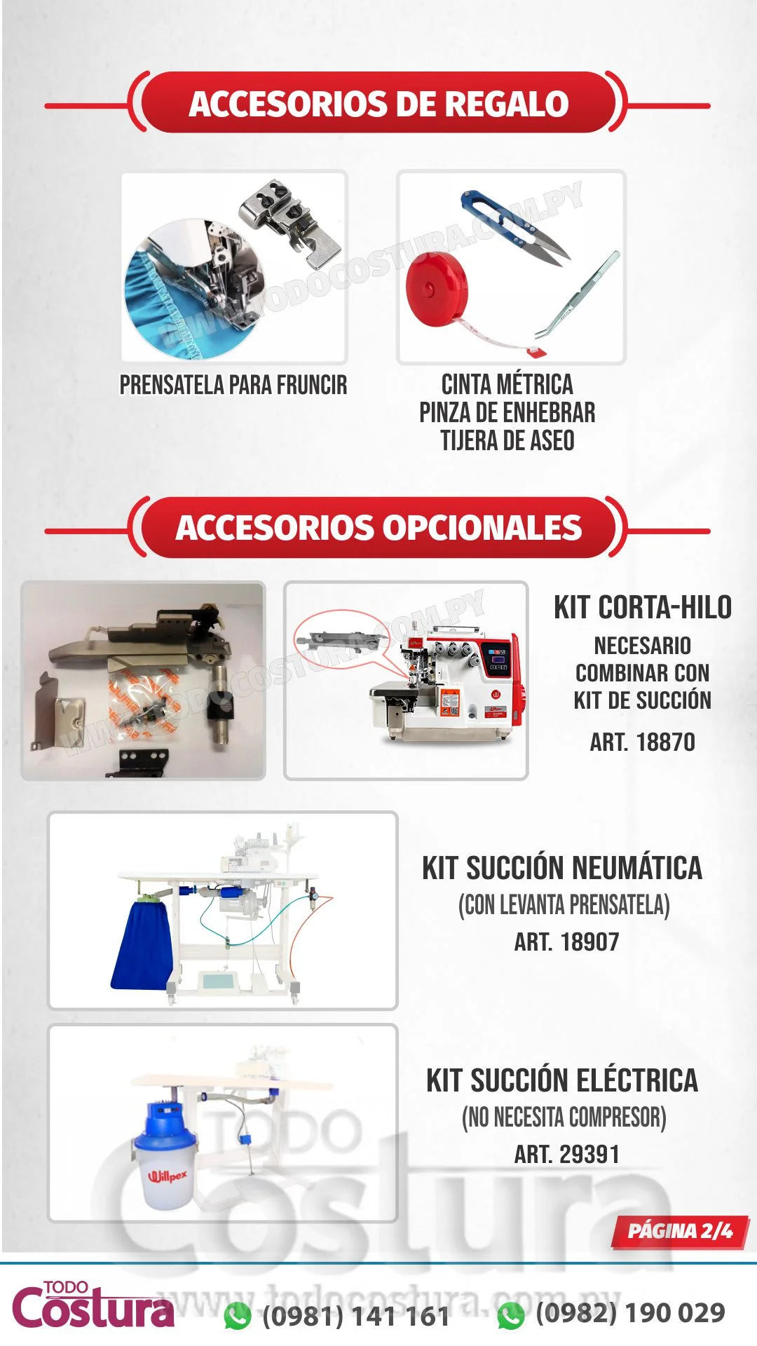 OVERLOCK (5 HILOS) WILLPEX G3-5-02/223 (MOTOR INCORPORADO)