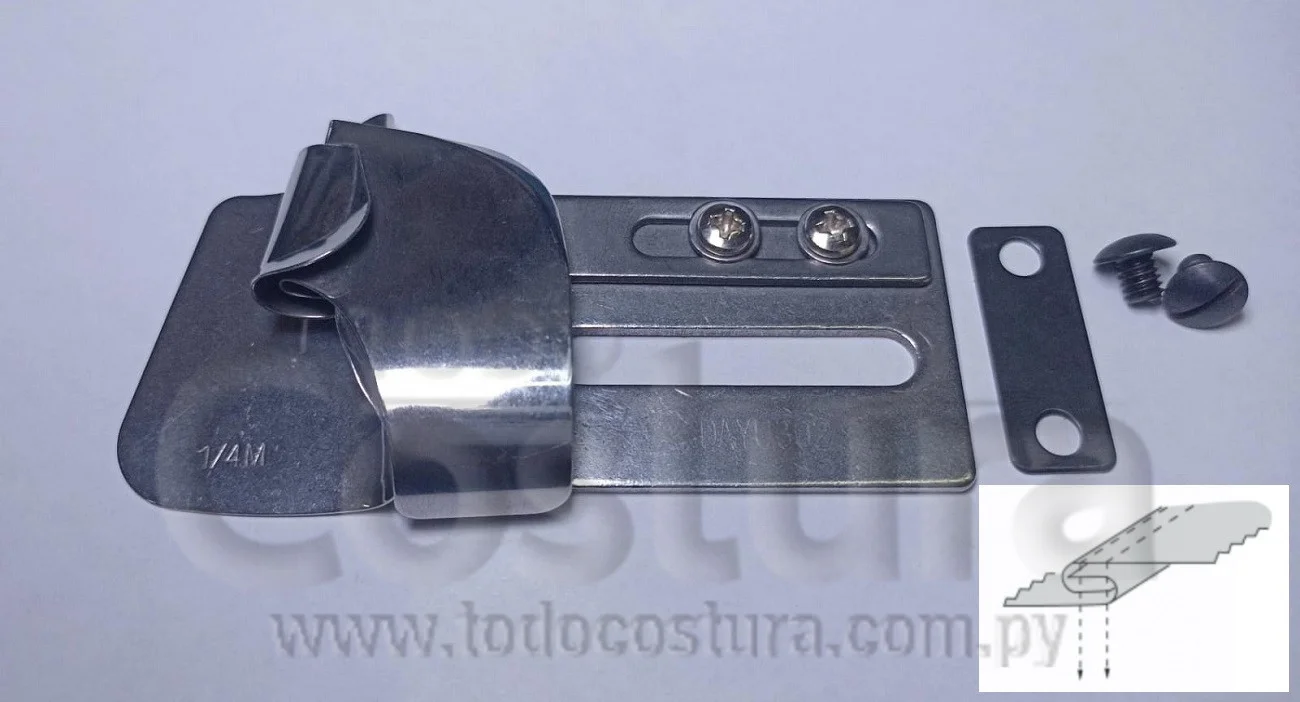 DOBLADILLADOR PARA CAMISA (1/4M) RECTA CADENETA SIRUBA L382-64