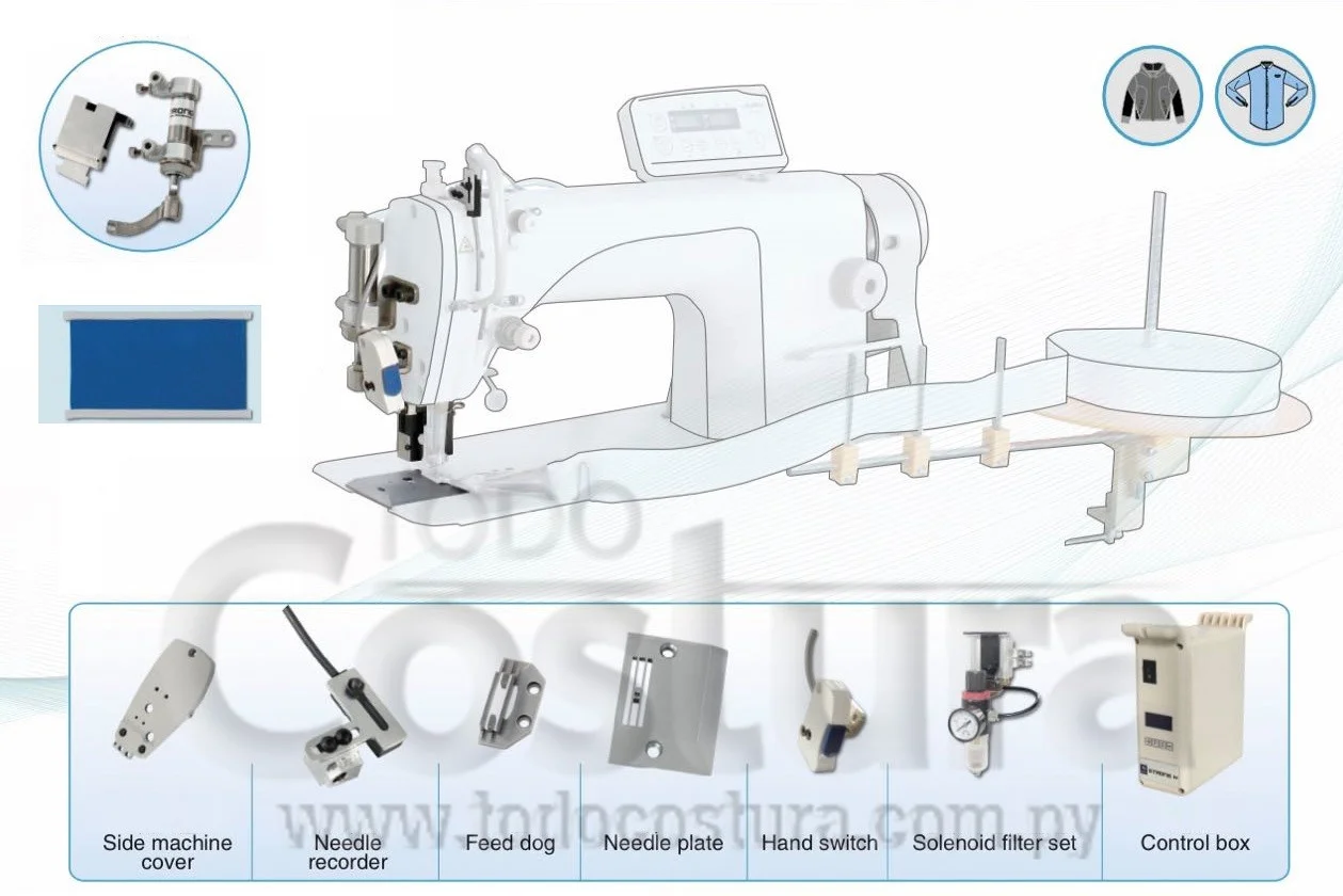 GUILLOTINA DE CORTE (NEUMATICO) P/ RECTA ELECTRONICA JUKI 8700 (CON MOTOR DIRECT DRIVE)